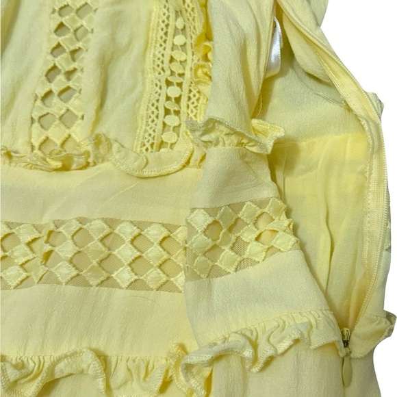 The Clothing Company Silk Blend Tiered Ruffle Dress Size Medium - Picture 3 of 9